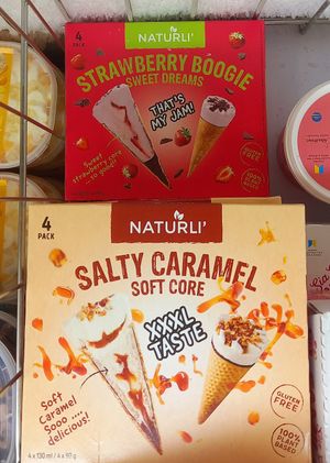 vegan ice-cream (wasn't in the vegan corner but with dairy ice-cream at ICA Söder in Malmo