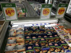 Weekly offers!!! Vegan hotdogs and cheeses.  at ICA Söder in Malmo