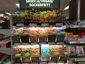 Vegan candy at ICA Söder in Malmo
