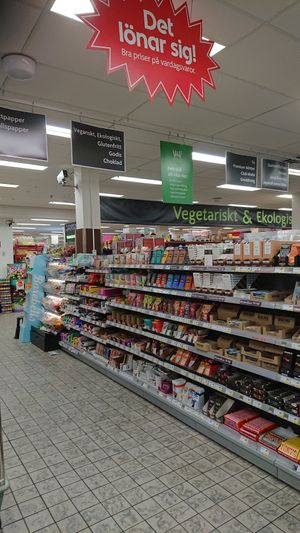 Veg and organic at ICA Söder in Malmo