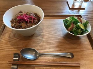 Beef bowl  at il riccio in Himeji
