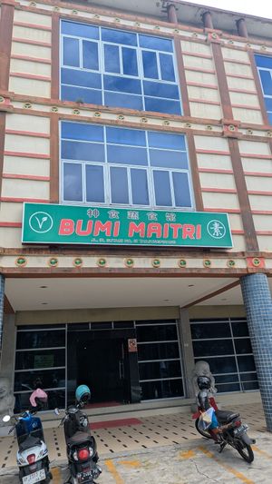 Outside at Restaurant Bumi Maitri - Depot Vegetarian Food in 