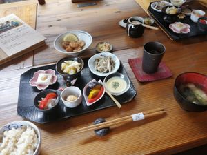 temple food at Genmai-an in Nara