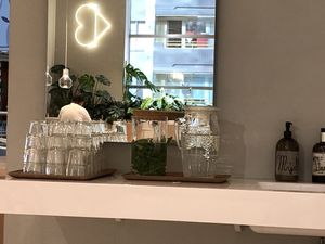 Free water at Loving Bistro - OC Flora in Prague