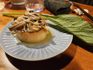Vegetable with mushrooms at Veganic Monkey Magic 浅草 in Tokyo