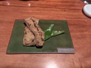 Tofu w spices at Veganic Monkey Magic 浅草 in Tokyo