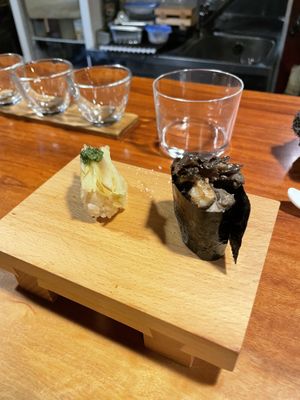 Potato nigiri   at Veganic Monkey Magic 浅草 in Tokyo