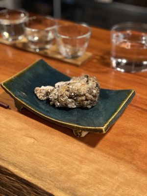 Fried mushroom steak (KFC type texture)  at Veganic Monkey Magic 浅草 in Tokyo