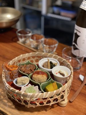 Seasonal tasting board   at Veganic Monkey Magic 浅草 in Tokyo