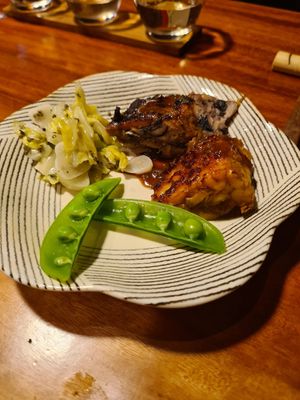 The best tempeh ever! at Veganic Monkey Magic 浅草 in Tokyo