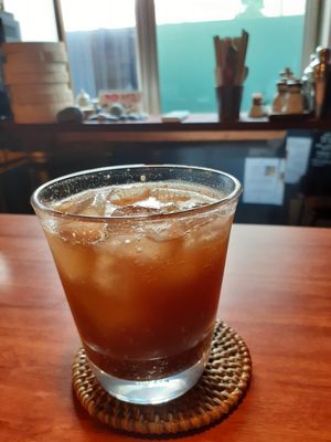 Homemade cola at Veganic Monkey Magic 浅草 in Tokyo