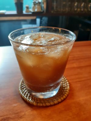 Homemade cola at Veganic Monkey Magic 浅草 in Tokyo