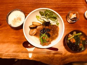 Great meal ! Even not vegan, you will enjoy it!! at Veganic Monkey Magic 浅草 in Tokyo