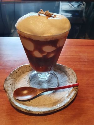 Monkey coffee at Veganic Monkey Magic 浅草 in Tokyo