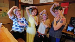 Having a great time! at Veganic Monkey Magic 浅草 in Tokyo