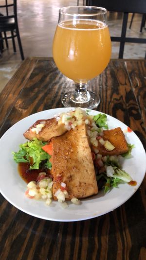 Korean BBQ Tofu at Seminar Brewing in Florence