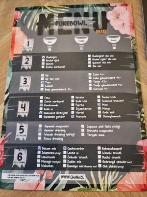 Choose your own bowl at Ohana Pokébowls in Oostende