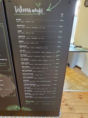 Menu at Wild Foodz by Hotel Entree in Bruges