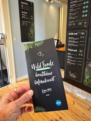 Menu at Wild Foodz by Hotel Entree in Bruges