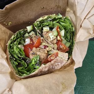 Wrap with falafel at Wild Foodz by Hotel Entree in Bruges