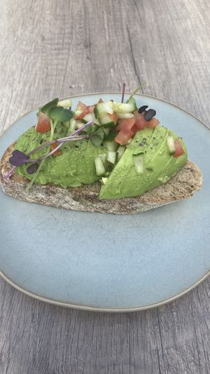 Avo on toast   at Kaffee Kamiel in Bruges