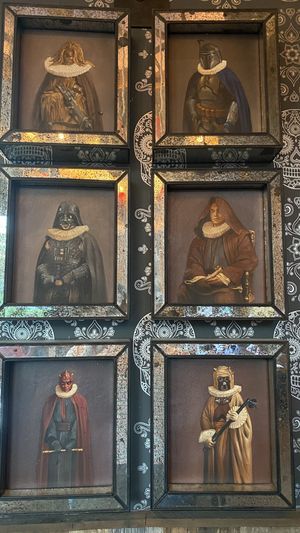 Love the wall decor  at Rocco's Tacos in Naples