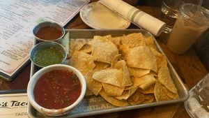 Chips and salsa  at Rocco's Tacos in Naples