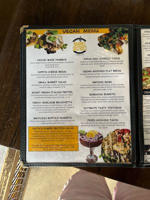  Updated vegan menu fall 2025  at Barrel District in Cathedral City