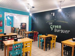 Nosso espaço, preparado com muito carinho para receber vocês!  at The Green Burguer in Florianopolis
