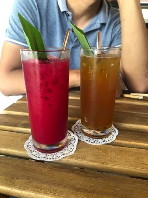 drinks at Navy Cafe in Malacca