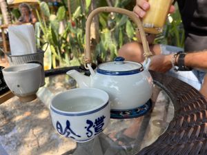 Ginger tea pot   at Galapagos in Koh Lanta