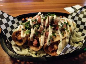 Vegan Taquitos at The Good Bar in Long Beach