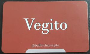 Business card front at Vegito in Hanoi
