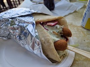 Tunnbrödsrulle at Jonsborgsgrillen in Gothenburg