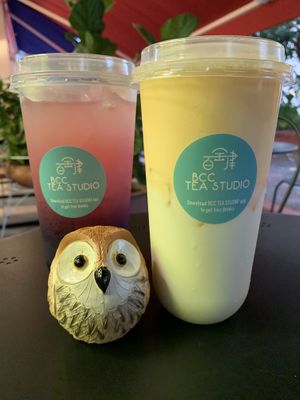 Purple Dream, Macho Man go at Atmos Burger - BCC Tea Studio in East Singapore