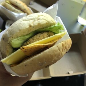 tex-mex $7.80+1.80=9.60 at Atmos Burger - BCC Tea Studio in East Singapore