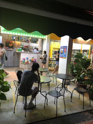 seating area at Atmos Burger - BCC Tea Studio in East Singapore