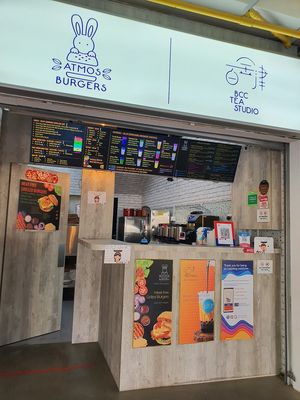 Shop Front at Atmos Burger - BCC Tea Studio in East Singapore