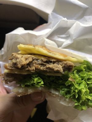 truffle-shrooms $8.80 1.80=10.60 👍🏻👍🏻 at Atmos Burger - BCC Tea Studio in East Singapore