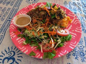 'Meatloaf' platter. at Chef Brooke's Natural Cafe in Fort Myers