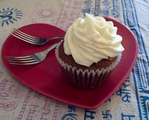 The Godfather cupcake. at Chef Brooke's Natural Cafe in Fort Myers