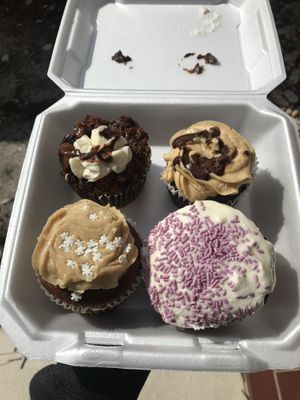 S'mores, pineapple banana, chocolate nutter butter and pb banana 😍💕 vegan (and I'm also p sure they are gf)  at Chef Brooke's Natural Cafe in Fort Myers