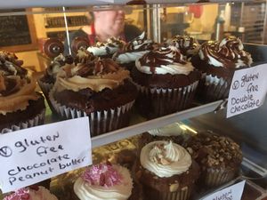 Vegan chocolate muffins at Chef Brooke's Natural Cafe in Fort Myers