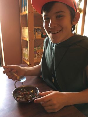 Vegan lentil soup at Chef Brooke's Natural Cafe in Fort Myers