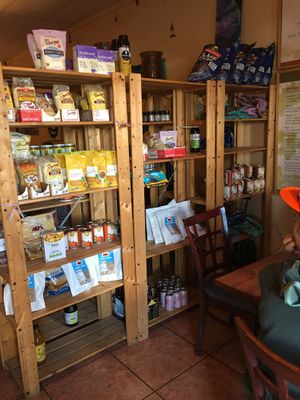 Retail items for sale at Chef Brooke's Natural Cafe in Fort Myers