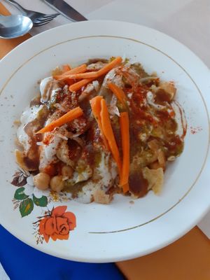 Vegan papri chaat at Cozinha de Sonia  in Portimao