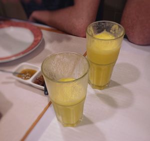 mango lassi 🧡  at Cozinha de Sonia  in Portimao