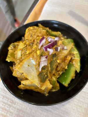 Tofu dish with peppers   at Cozinha de Sonia  in Portimao