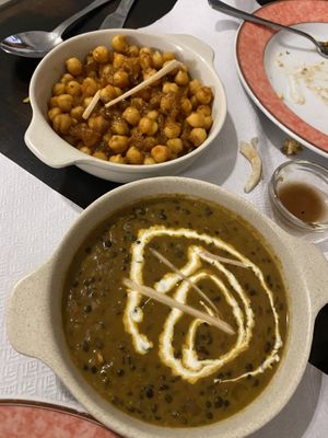 Lentil Dahl, chickpea curry  at Cozinha de Sonia  in Portimao