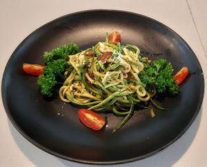 Zucchini noodles at La Casa Tropicana by Cospace in Koh Phangan